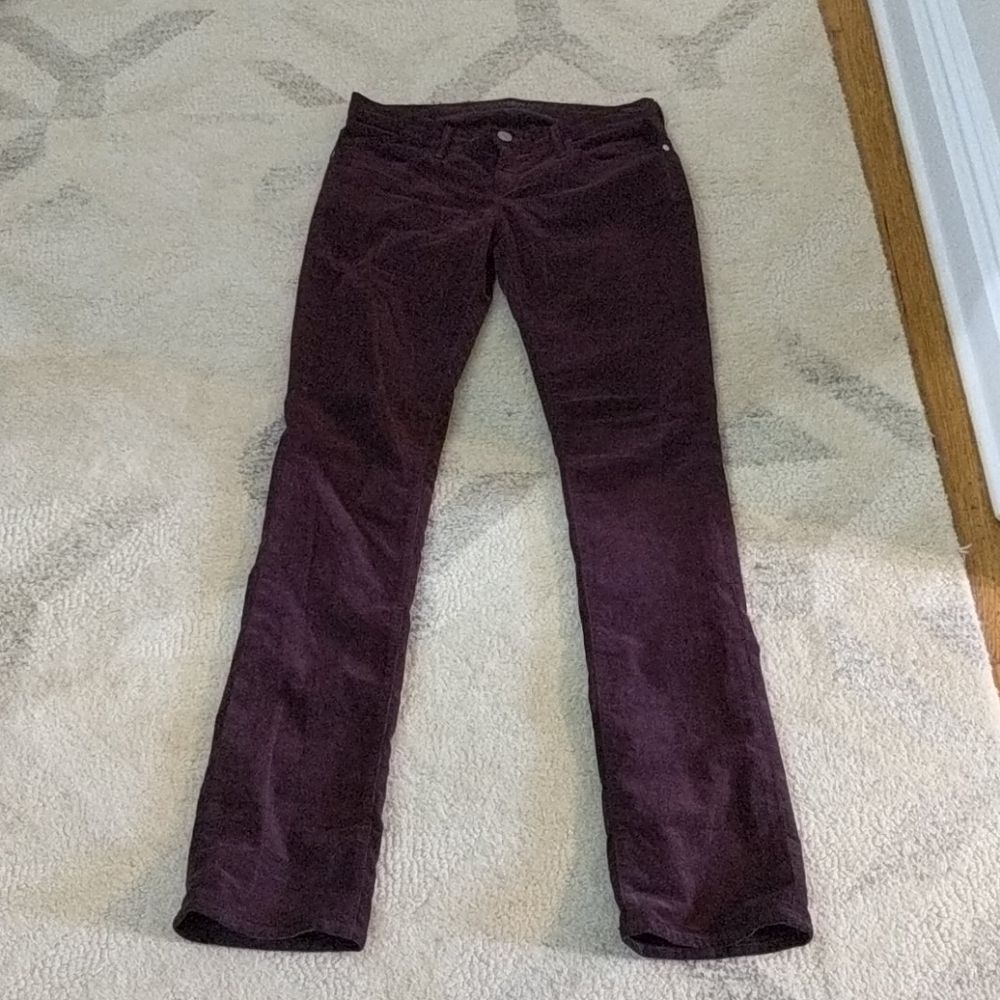 Maroon women's corduroys
